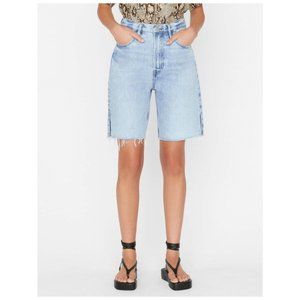 FRAME Le Garcon Denim Cutoff Jean Shorts Raw Hem Distressed Size 30